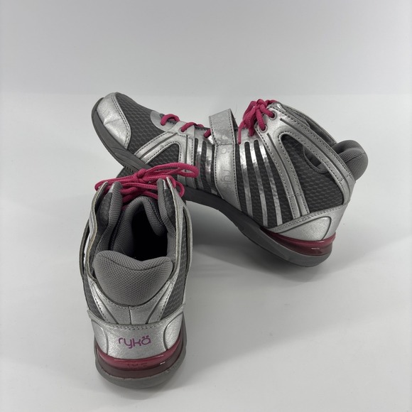 Ryka Women's Tenacity Cross Training Shoes Size 9.5M Gray Pink High Top Lace-up - Picture 5 of 8